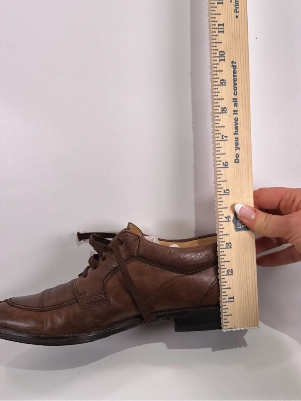 Mezlan Brown Leather Moc Toe Oxford Lace Up Vibram Sole Mens 7 M